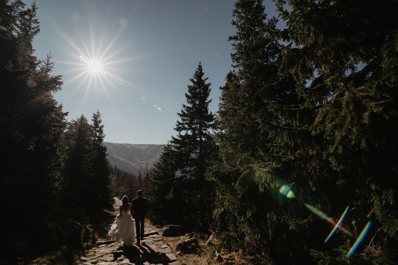 sesja slubna w karkonoszach