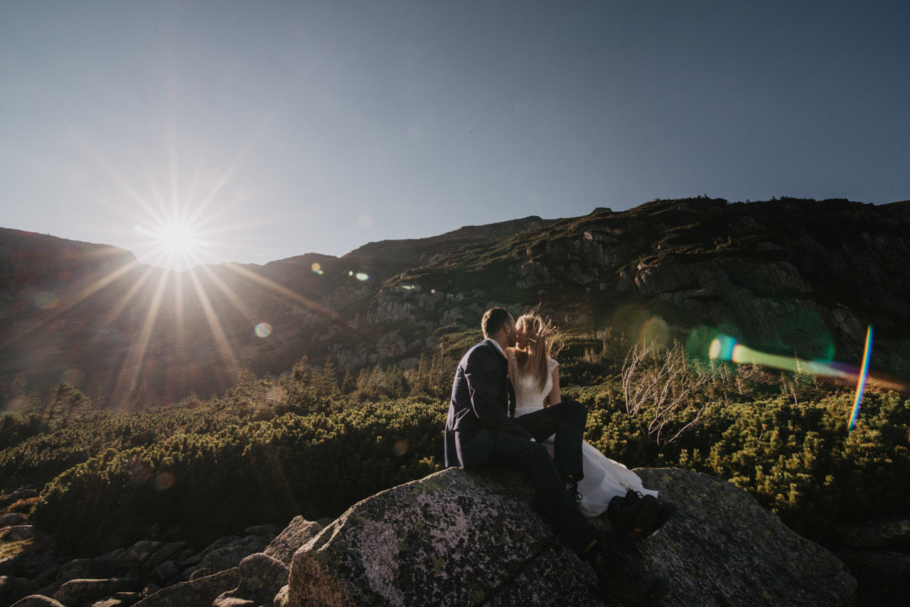 sesja slubna w gorach