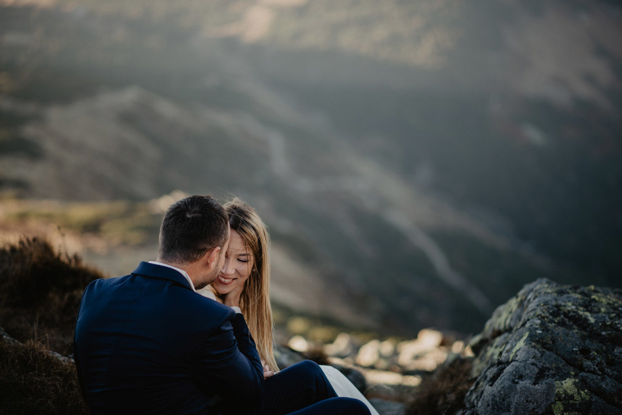 sesja slubna w gorach