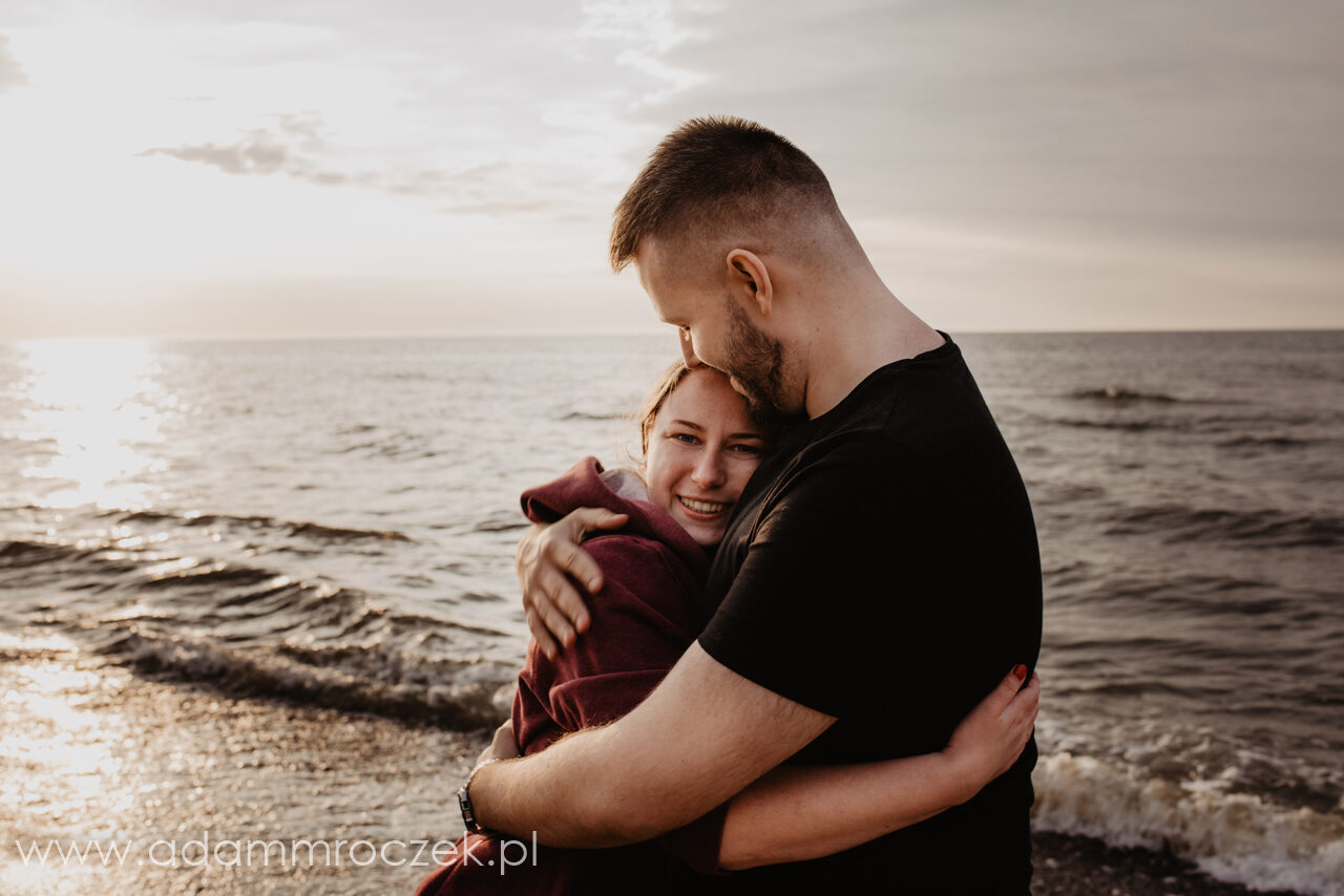 zakochani, baltyk, slub