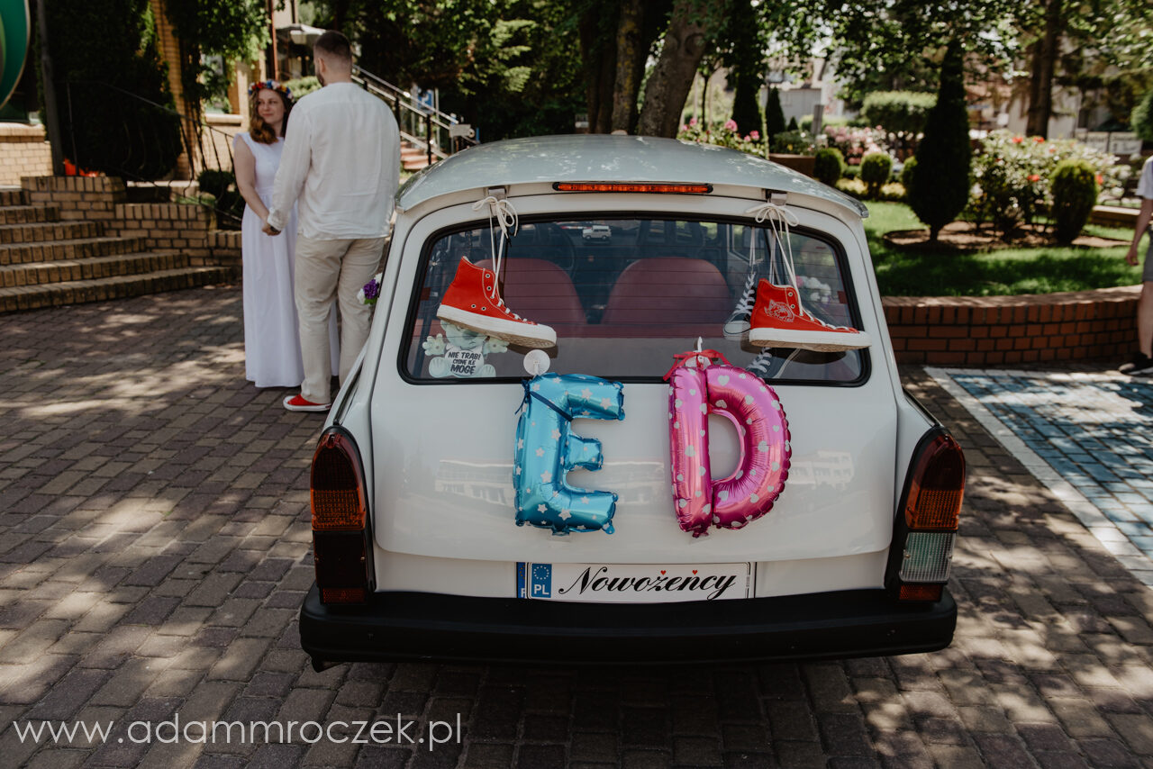 trabant, ślub nad morzem