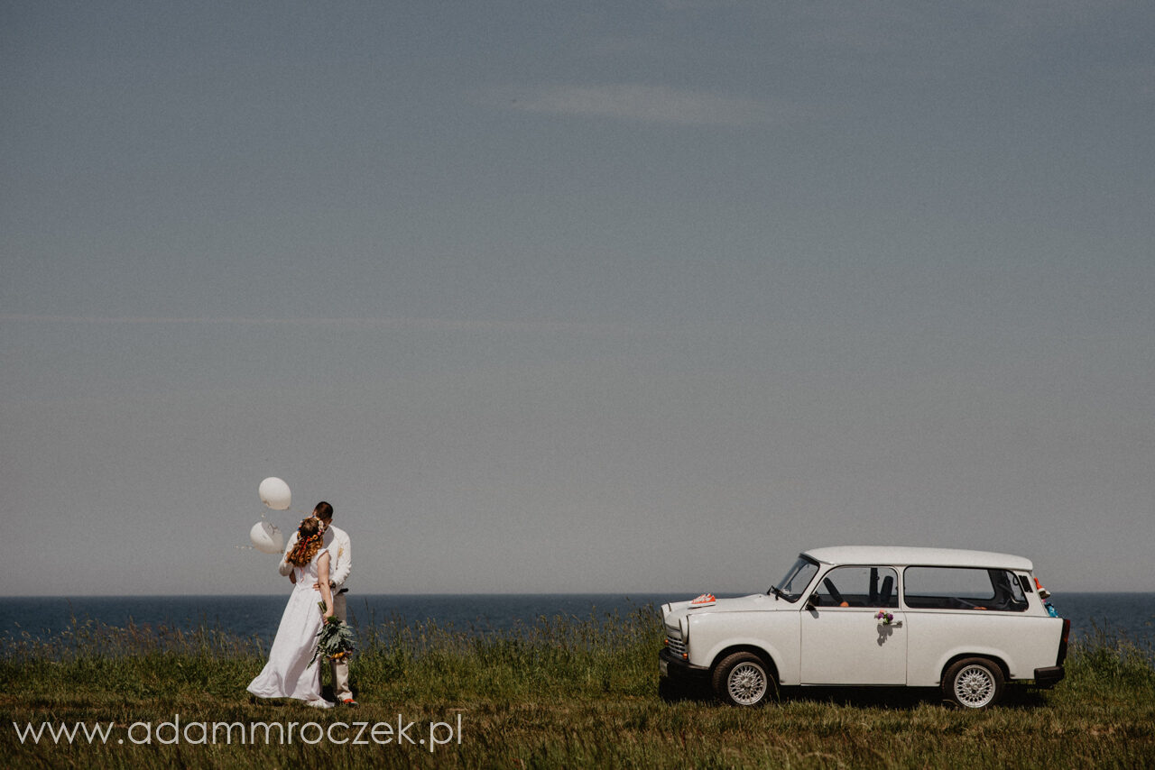 sesja ślubna nad morzem