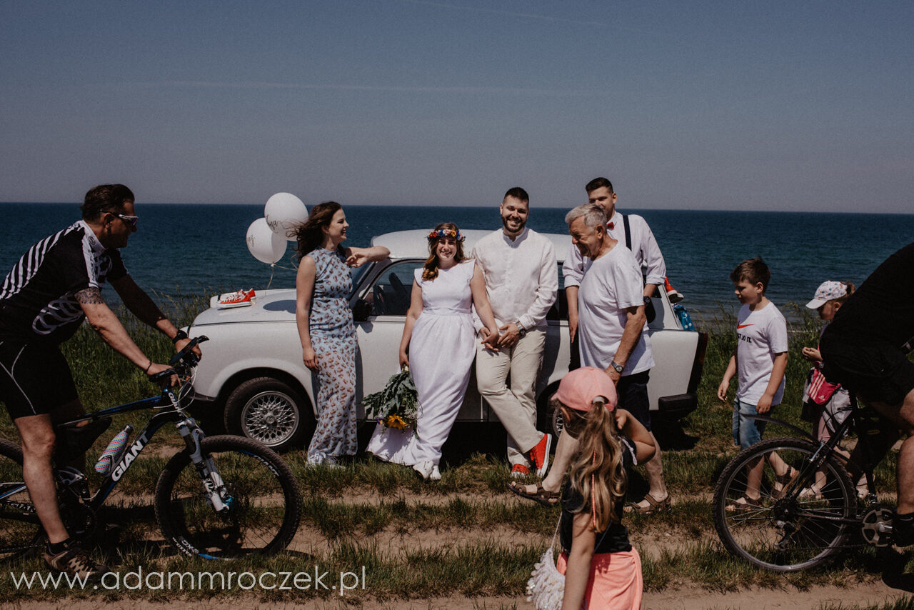 sesja ślubna nad morzem