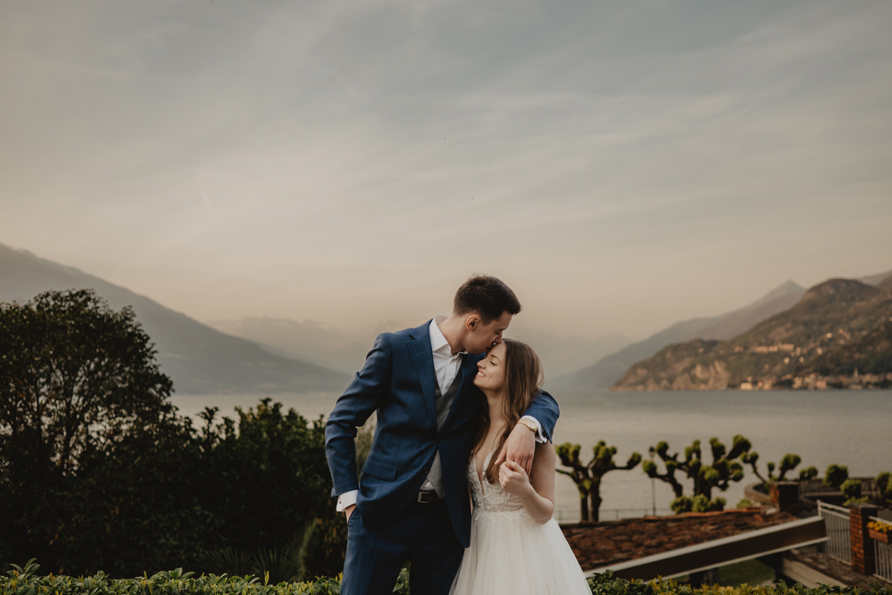 sesja ślubna nad jeziorem como