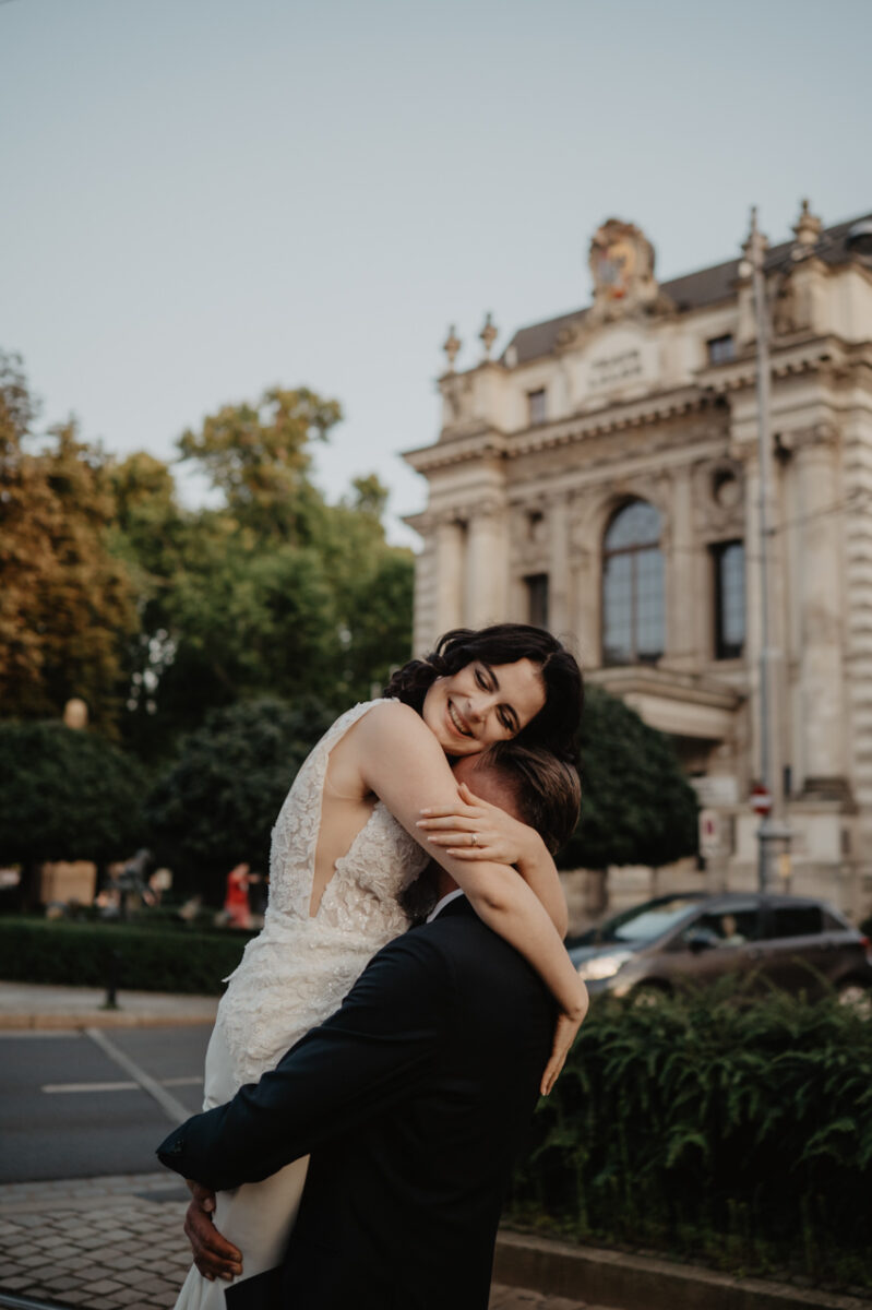 miejskie zdjęcia ślubne