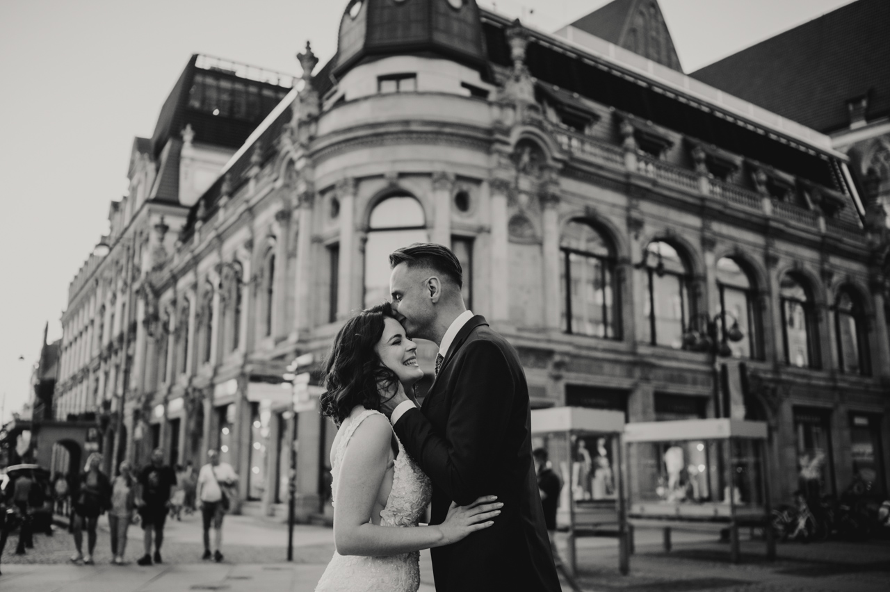 miejska sesja ślubna